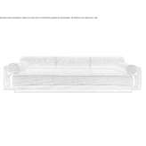4-seater fabric sofa with a removable cover Esternay