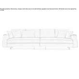 Sofa materiałowa segmentowa ze zdejmowanym pokrowcem Oberbiel