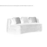 Fabric fold-out sofa with removable cover Szadek