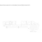 Corner fabric sofa with removable cover Kelme