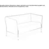 Skórzana sofa 2-osobowa Denee