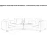Sectional fabric sofa Childers