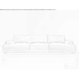 4-seater sectional fabric sofa Dagbasi