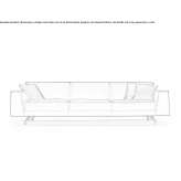 Skórzana sofa 3-osobowa Arnett