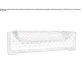 Quilted leather sofa Aitrang