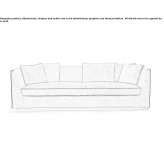 3-seater fabric sofa Aricagua