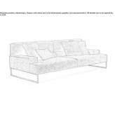 Leather 4-seater sofa Melchnau