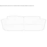 Leather 3-seater sectional sofa Sarcoxie