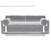Two-seater fabric sofa with a removable cover Esternay