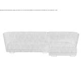 3-seater fabric sofa with a chaise longue Murr