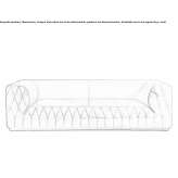 3-osobowa sofa nabuk Mirabel