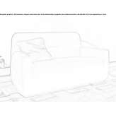 Sofa tapicerowana tkaniną Eksel