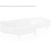Fabric sofa with chaise longue Brehme