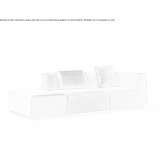 Segmentowa sofa tapicerowana tkaniną Siqueros