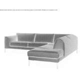 Modułowa sofa z tkaniny Glavice