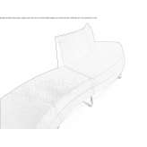 Sectional fabric lounge sofa Dovhe