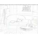 Leather 2-seater sofa Soloco