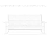 Sofa materiałowa 3-osobowa Valcourt