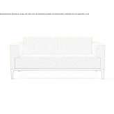 2-seater fabric sofa Appel