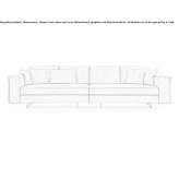Sectional fabric sofa with removable cover Oberbiel