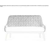Sofa materiałowa 2-osobowa Illorai
