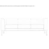 Skórzana sofa 3-osobowa Valente