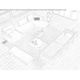 Sectional fabric sofa with removable cover and chaise longue Atasta
