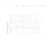 2-seater fabric sofa Valcourt