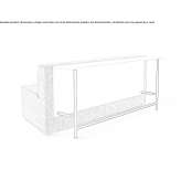 Sofa materiałowa 3-osobowa z tablicą do pisania Luzmela