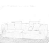 Leather 2-seater sofa Marmara