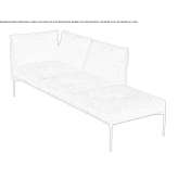 Modular 3-seater fabric sofa Tonya