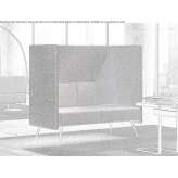2-seater fabric sofa with high backrest Cenad