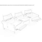 Home cinema armchair Coursan