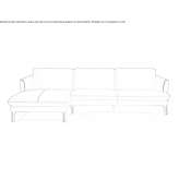 Sectional sofa with chaise longue Selwerd
