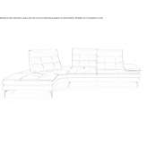 Corner leather sofa Lanta