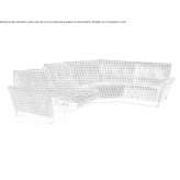 Sectional fabric sofa bed Balovne