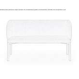 A two-seater lounge sofa in a modern style, upholstered with fabric Onslow