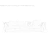 Sectional curved fabric sofa Oxenford