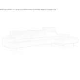 Fabric sofa with chaise longue Calanda