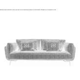 2-seater fabric sofa Visby