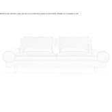 3-seater fabric sofa with a removable cover Casone