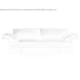 Leather 2-seater sofa Roggwil