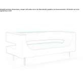Sofa materiałowa 2-osobowa Arviat