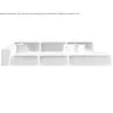 Sofa materiałowa segmentowa 3-osobowa Hresa