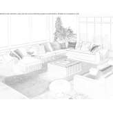 Narożna rozkładana sofa welurowa Supreme