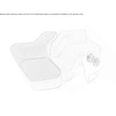 Sectional fabric sofa Kazmierz
