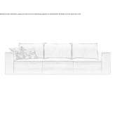 Skórzana sofa 3-osobowa Veszprem