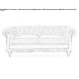 Quilted 2-seater velvet sofa Ealing