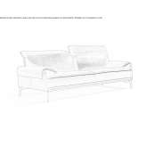 Leather 2-seater sofa Lorsch
