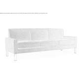 3-seater fabric sofa with fire-resistant padding Volkach